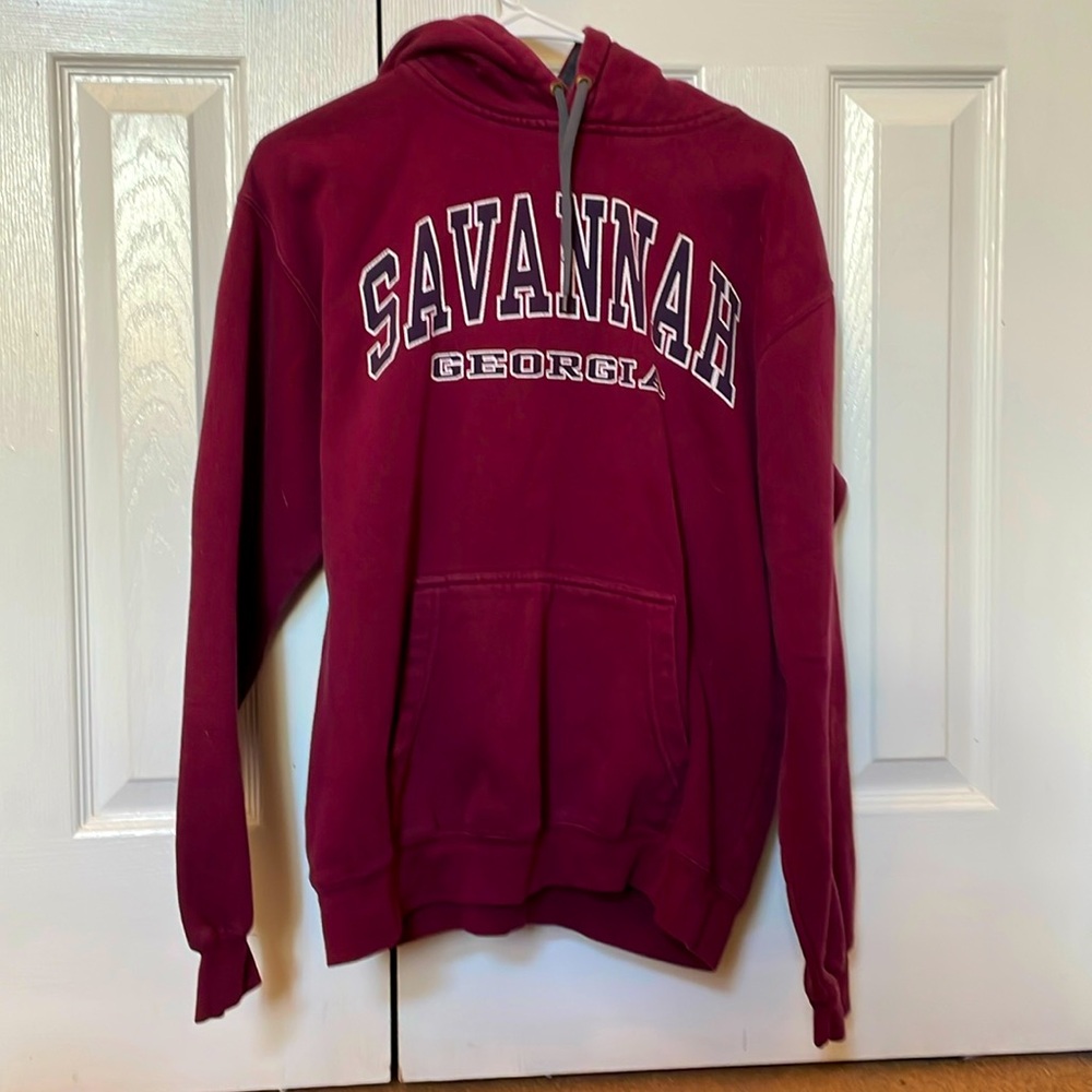Savanna Georgia Maroon Hoodie Like New Size S